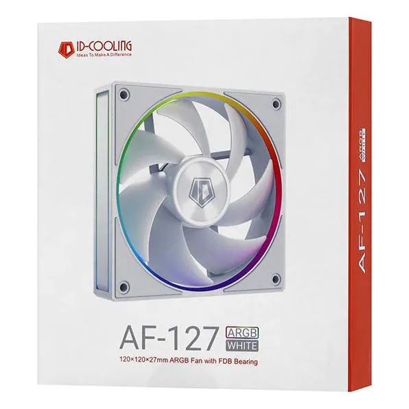 Кулер для корпуса ID-Cooling AF-127-ARGB-W