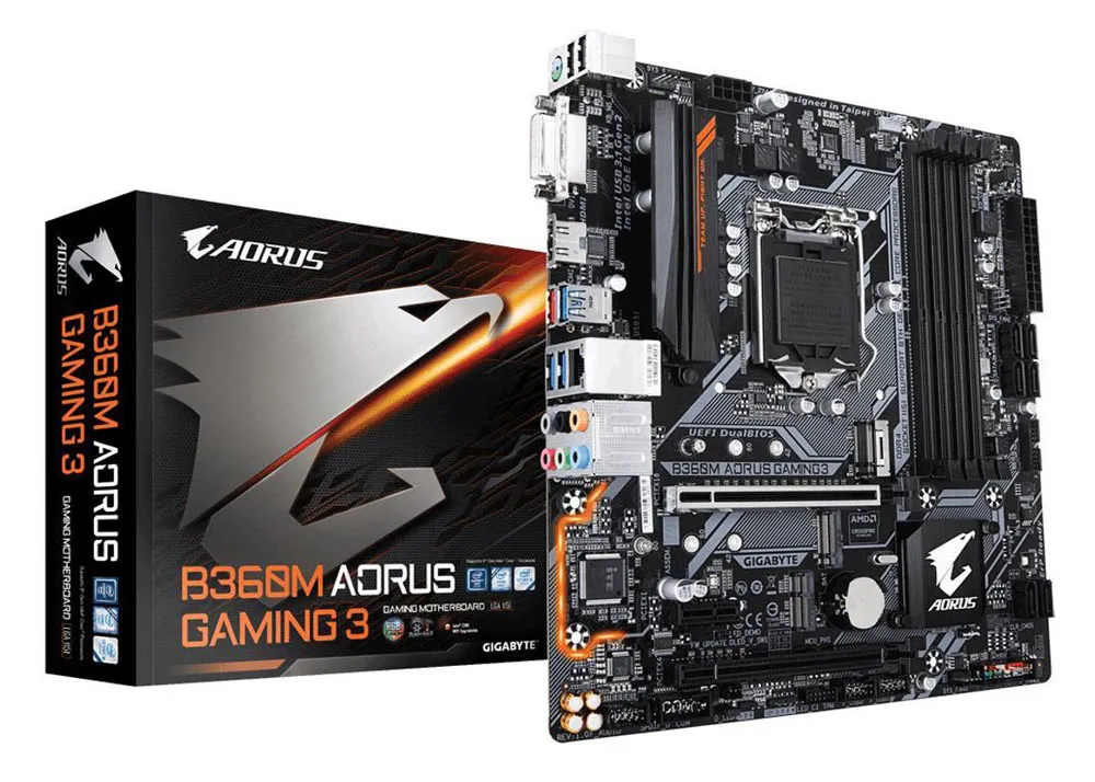 Материнская плата GIGABYTE B360M AORUS GAMING 3 1.0 GAB36MAG3-00-G