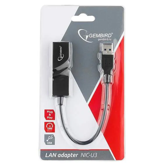 Сетевой адаптер Gembird NIC-U3