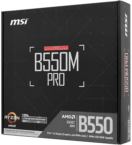 Материнская плата MSI B550M PRO