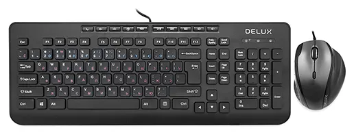 Клавиатура + Мышь Delux DLD-6220 Black