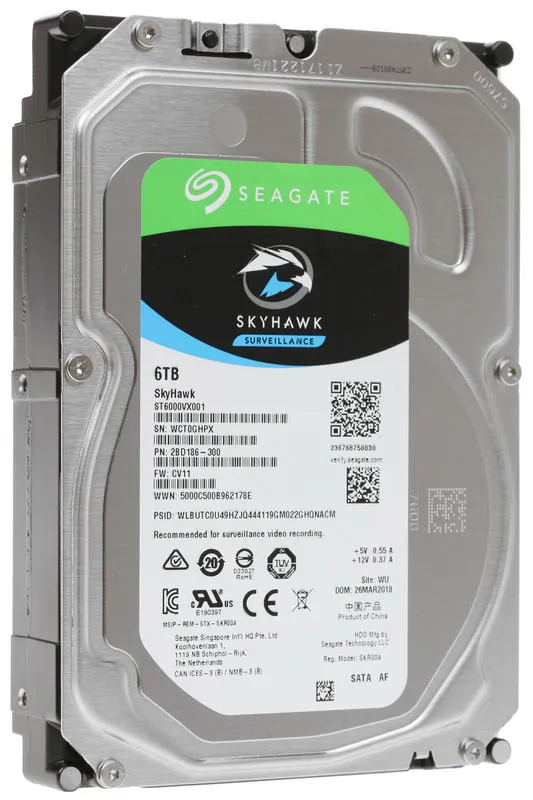 Жесткий диск 6TB Seagate SkyHawk ST6000VX001