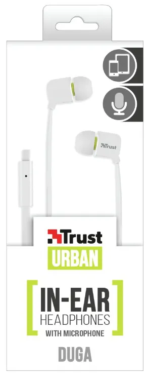 Наушники Trust Duga In-Ear Белый