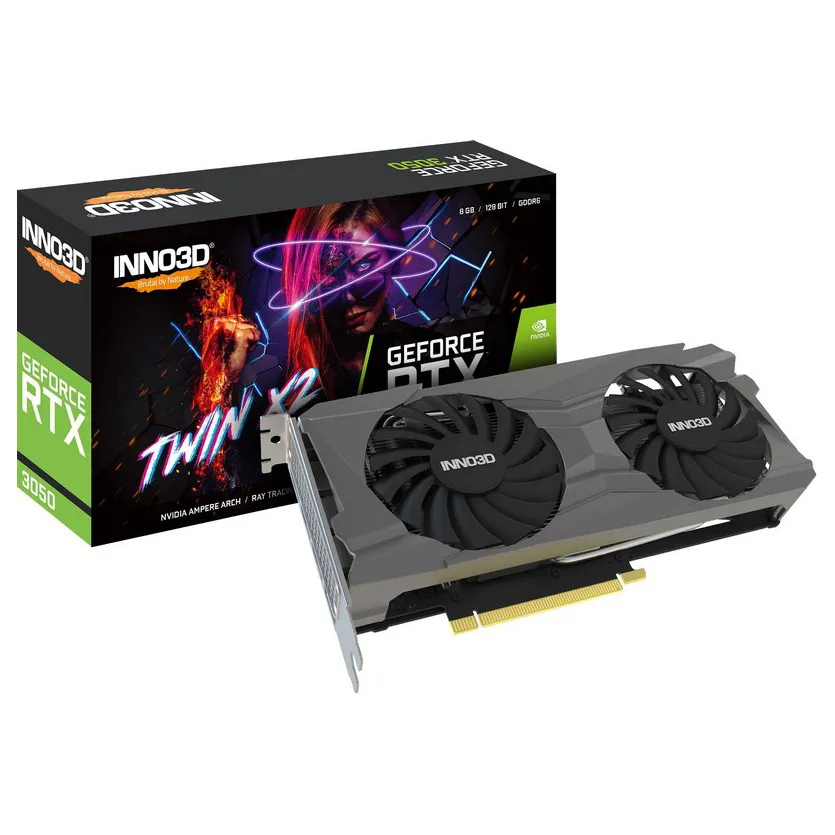 Видеокарта 8Gb Inno3D RTX3050 Twin X2 N30502-08D6-1190VA42
