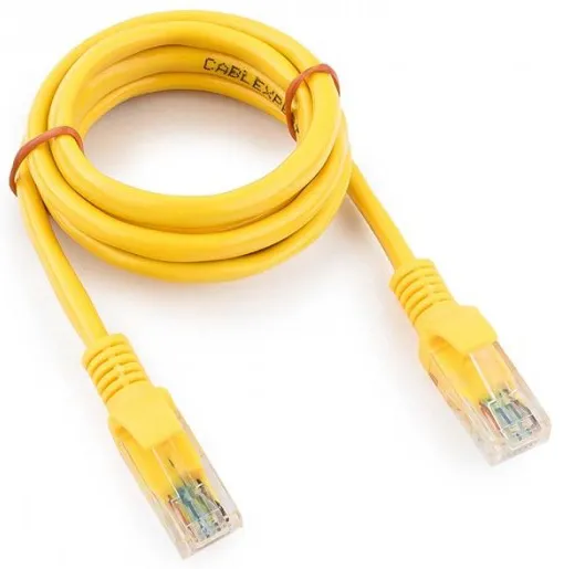 Патч корд UTP 5e-Cat 2 m Cablexpert PP12-2M/Y желтый