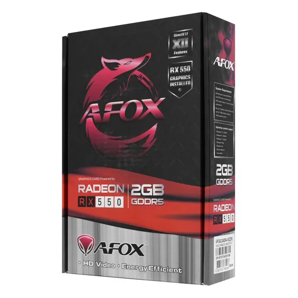 Видеокарта 2 GB Afox RX 550 AFRX550-2048D5H4-V6