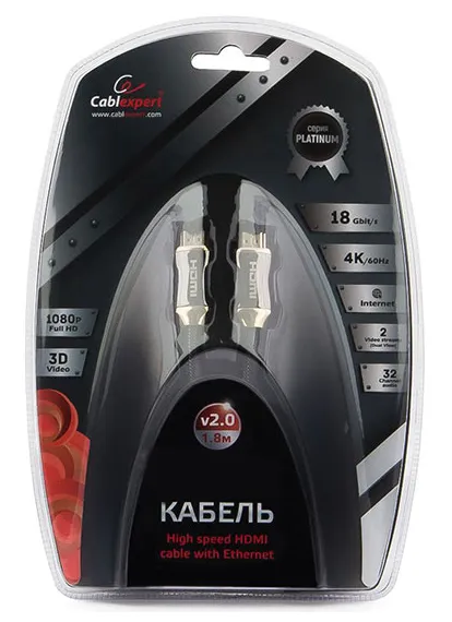 Кабель HDMI Cablexpert CC-P-HDMI03-1.8M