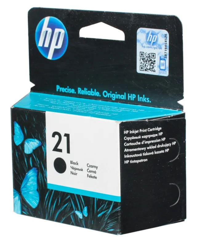 Картридж HP Europe C9351AE чернильный №21 черный