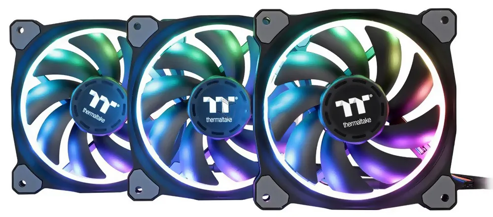 Кулер для кейса Thermaltake Riing Trio 12 RGB TT Premium Edition 3-Fan Pack CL-F072-PL12SW-A