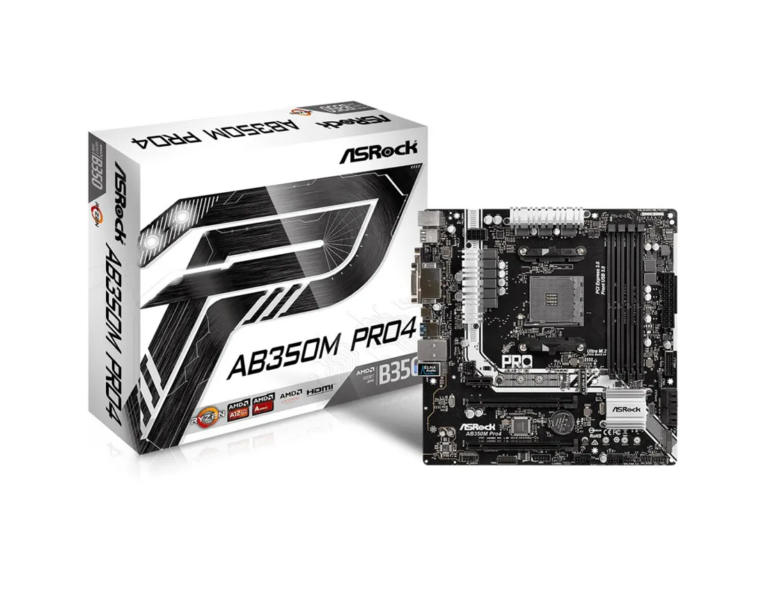Материнская плата ASRock AB350M PRO4