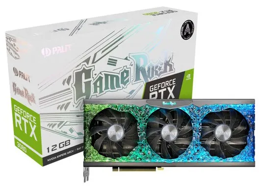 Видеокарта 12Gb Palit RTX3080 GAMEROCK 12G NED3080019KB-1020G