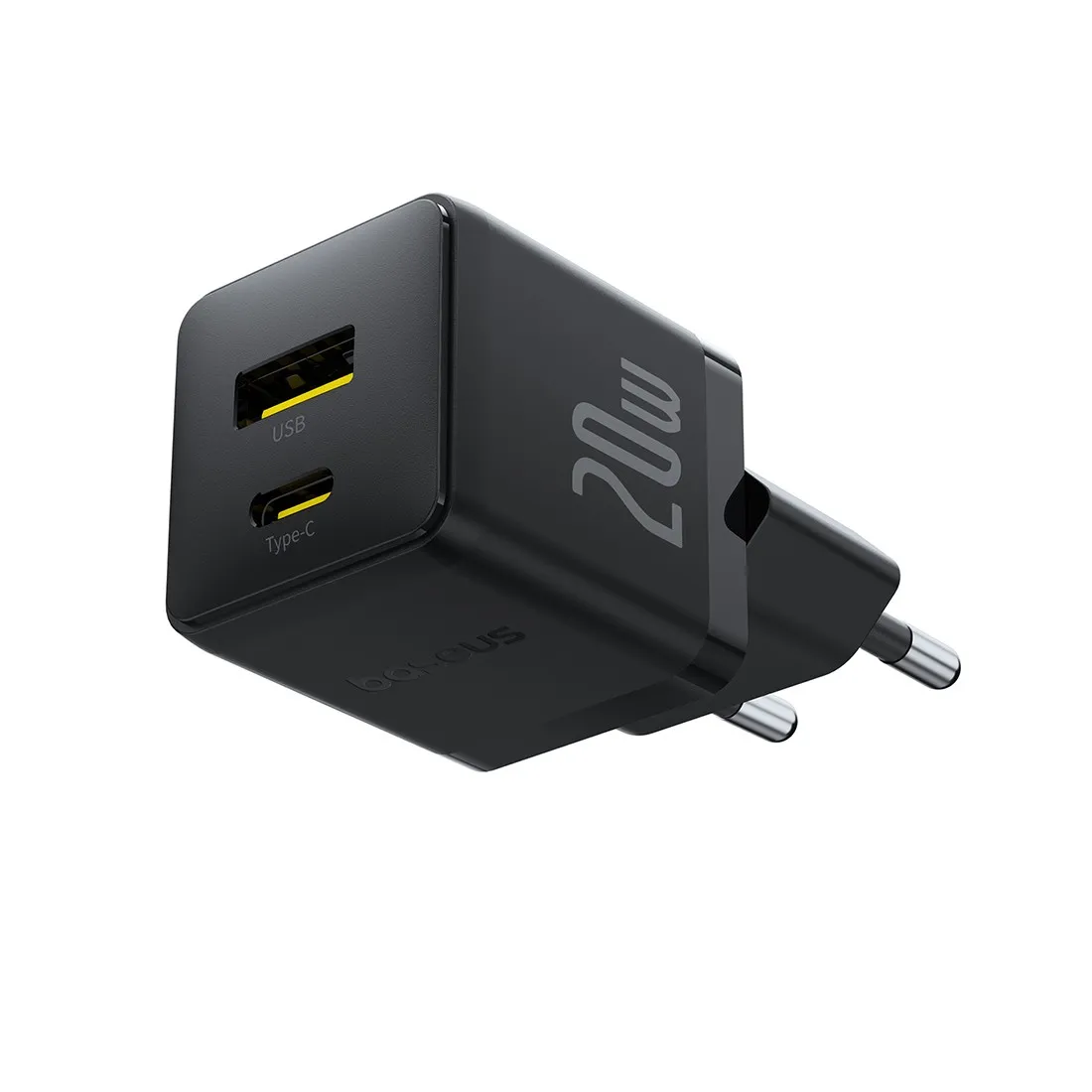 Адаптер питания Baseus Palm C+U 20W EU Black (P10111608113-01)