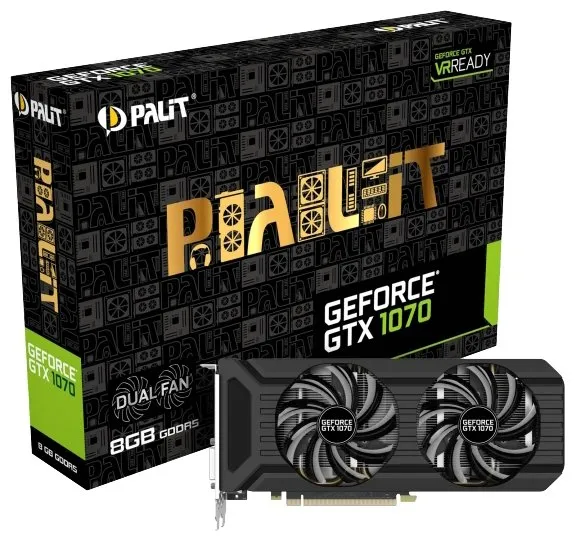 Видеокарта 8 Gb Palit PCI-E PA-GTX1070 Dual GeForce GTX 1070