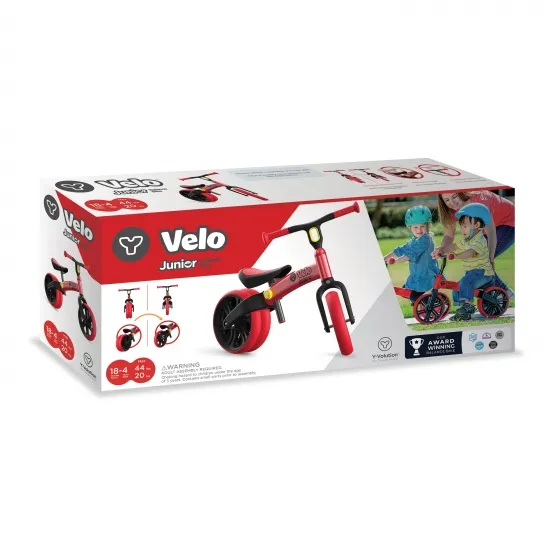 Беговел YVolution YVelo JUNIOR Balance Bike 2018 Refresh red 4L/13L CL 2PK