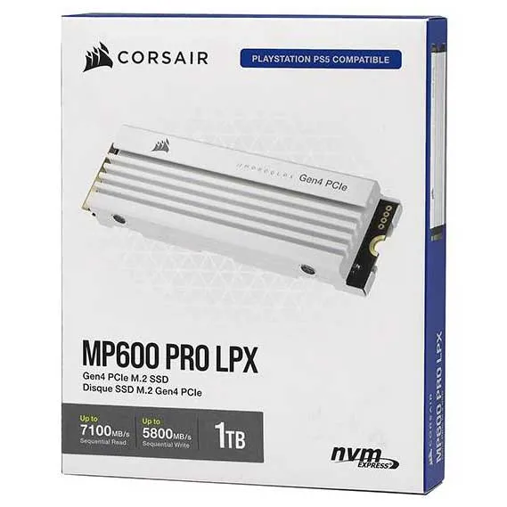 SSD накопитель 1 TB Corsair MP600 PRO LPX CSSD-F1000GBMP600PLPW