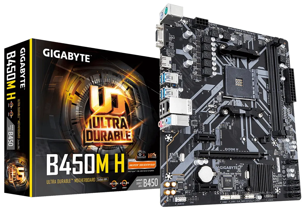 Материнская плата Gigabyte B450M H