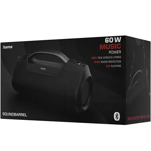 Акустическая система Hama Soundbarrel black