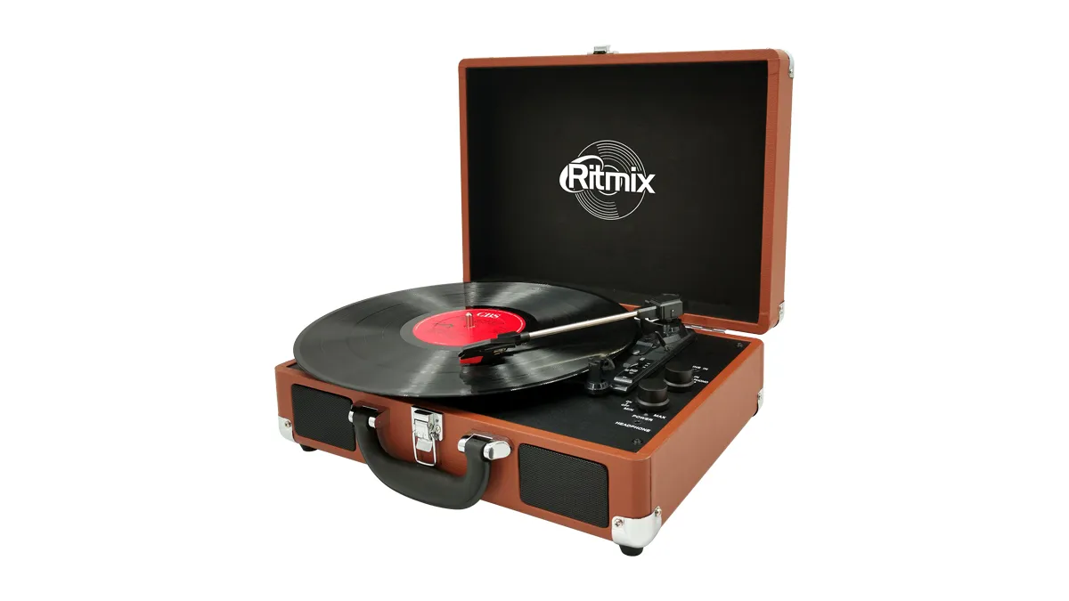 Проигрыватель виниловый Ritmix LP-160B коричневый