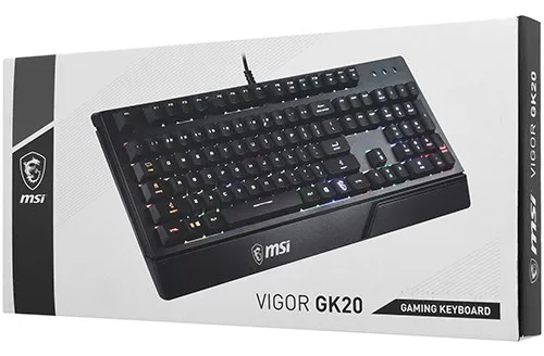 Клавиатура USB MSI Vigor GK20 RGB Black