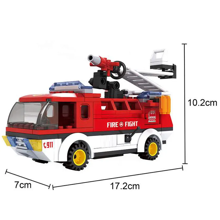 Игровой конструктор Keyixing 21503 ПОЖАРНАЯ БРИГАДА (196 деталей в наборе)