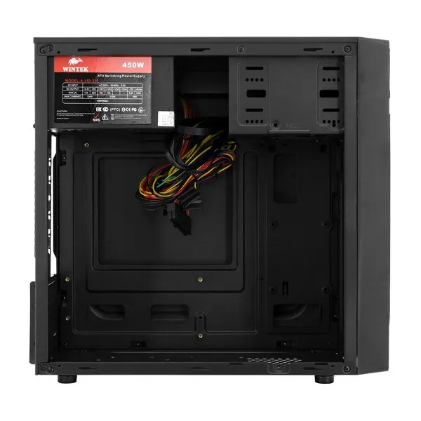 Case ATX midi tower Wintek K0610-A450-12F V3, (450W), black