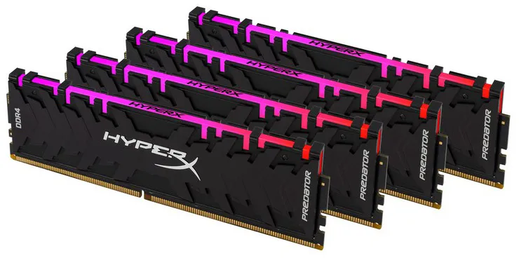 Оперативная память 128Gb KIT Kingston HyperX Predator RGB HX436C18PB3AK4/128