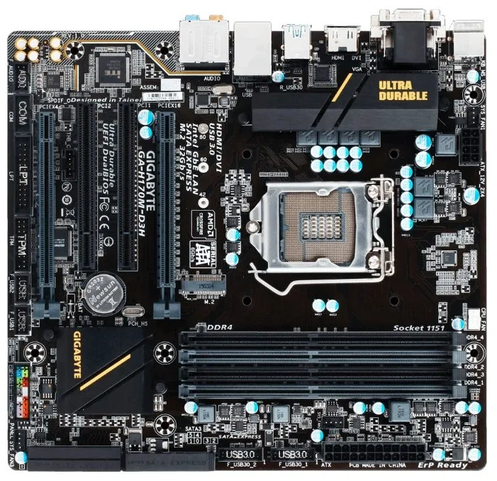 Материнская плата MB Gigabyte GA-H170M-D3H