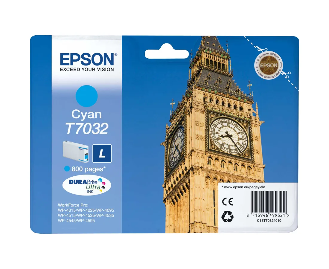 Картридж Epson C13T70324010 Голубой