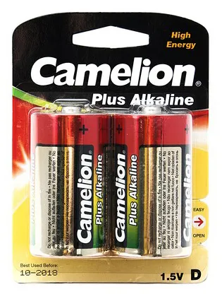 Батарейка CAMELION Plus Alkaline LR20-BP2