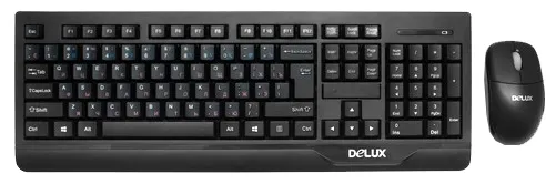 Клавиатура + Мышь USB Delux DLD-6071OGB