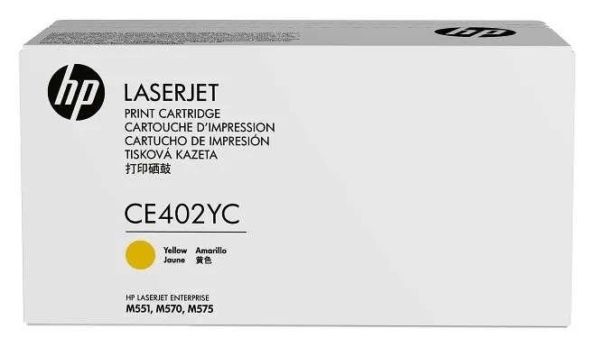 Картридж HP Europe CE402YC Лазерный желтый