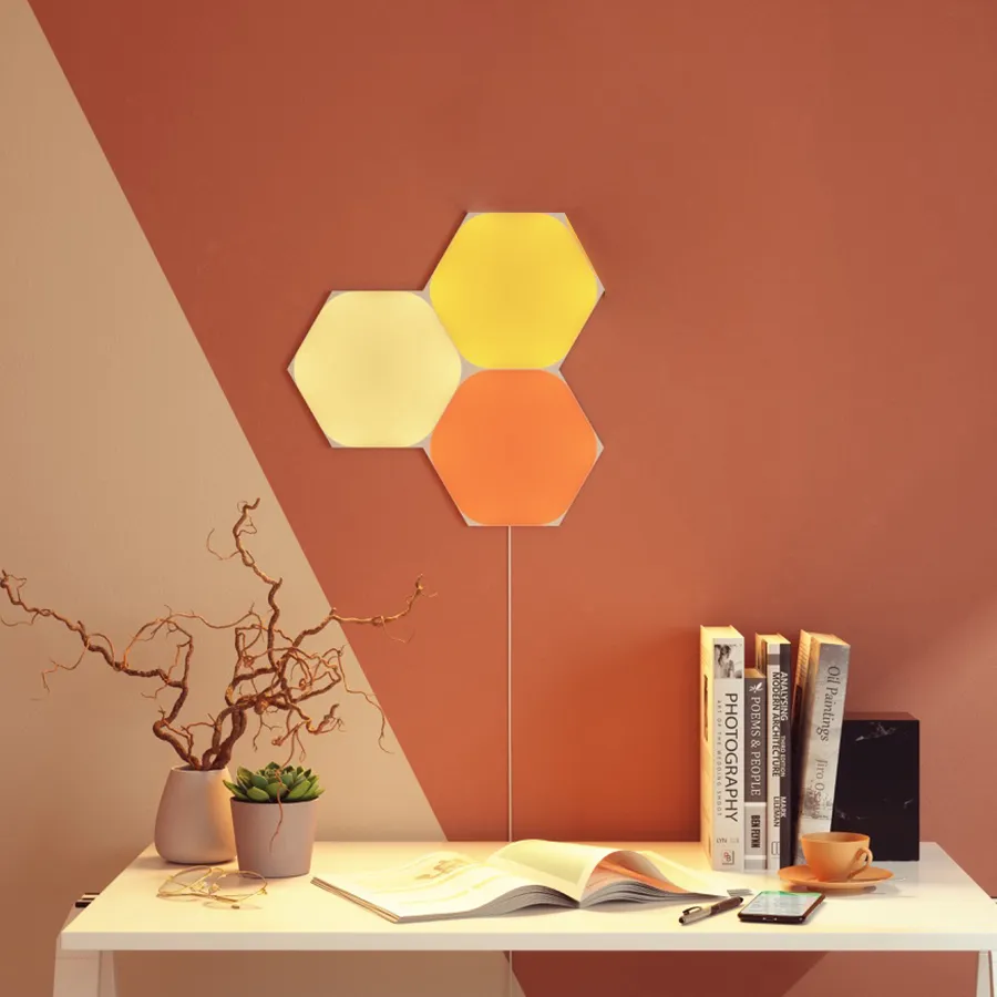 Smart lighting Expansion Pack Nanoleaf Shapes, Hexagon, (NL42-0001HX-3PK), White, 3 Pack
