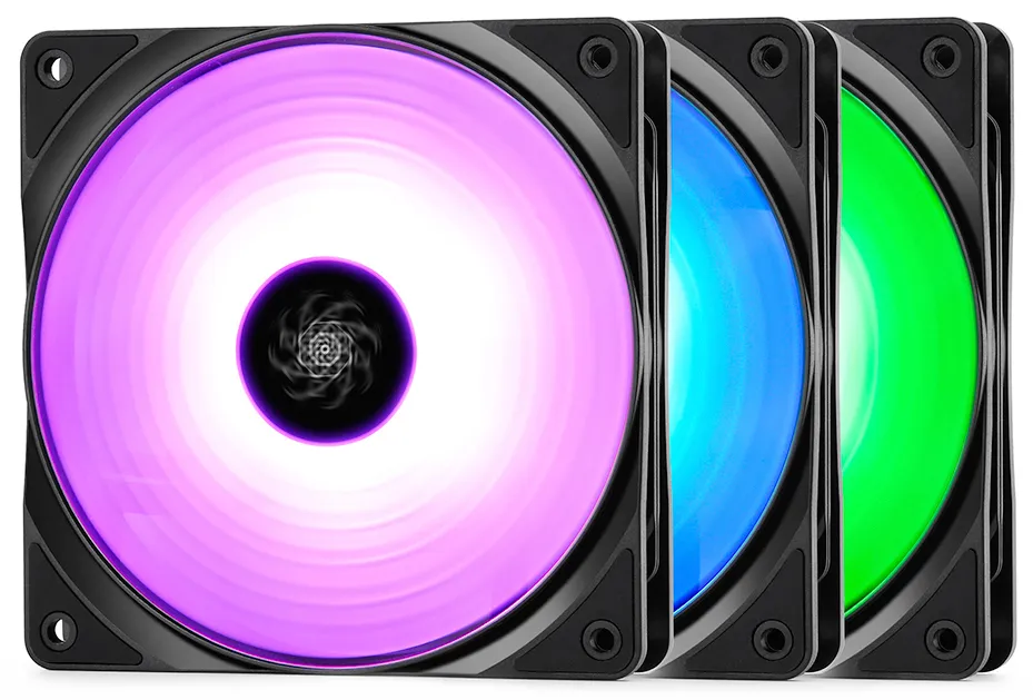 Комплект кулеров для кейса Deepcool RF120 DP-FRGB-RF120-3C