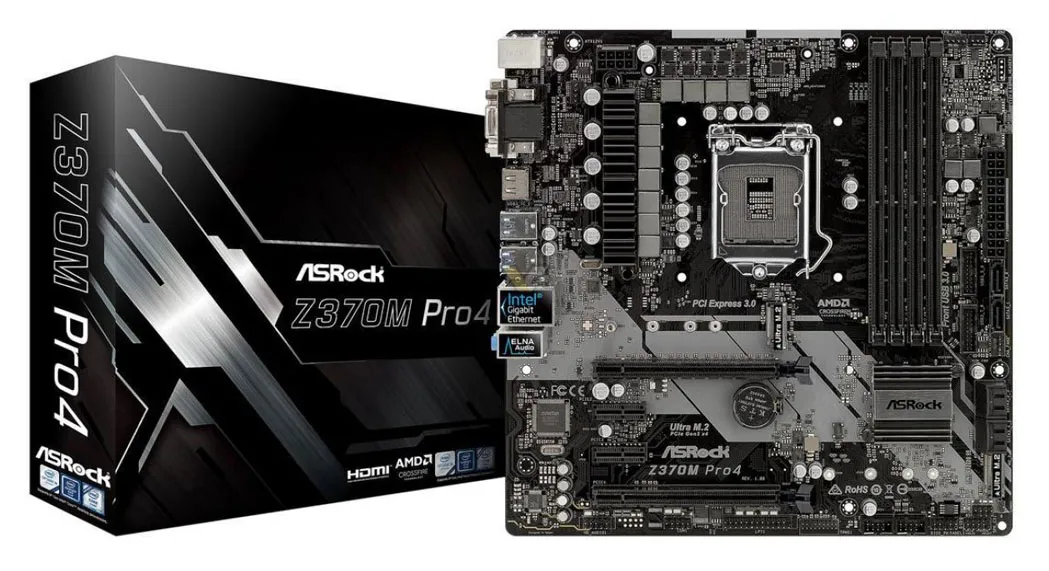 Материнская плата ASRock Z370M PRO4 90-MXB660-A0UAYZ