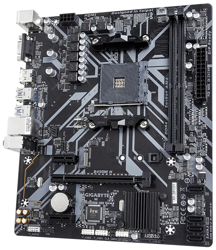Материнская плата Gigabyte B450M H