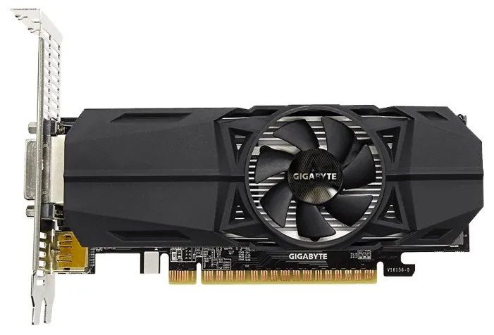 Видеокарта 2Gb Gigabyte GV-N1050OC-2GL