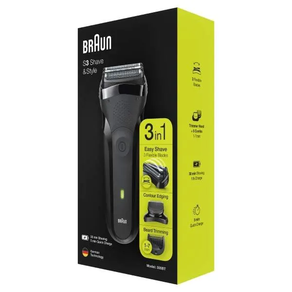 Электробритва Braun SHAVER BLK BOX EURO 300BT(5408)