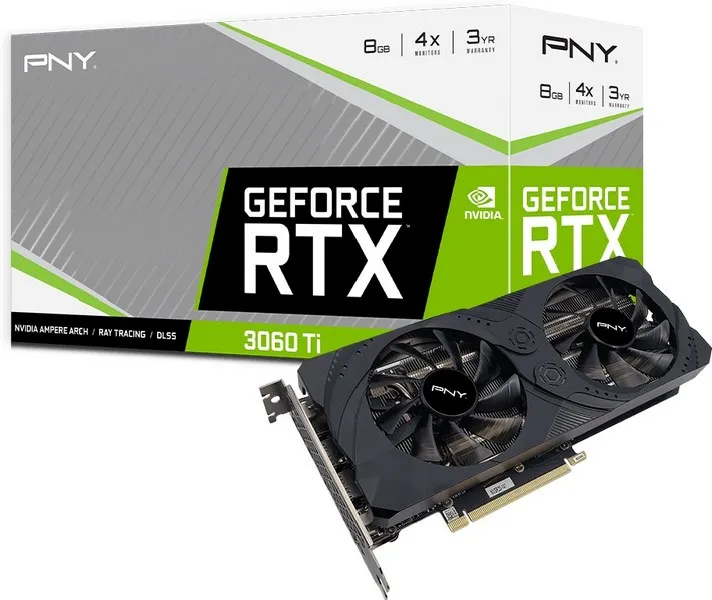 Видеокарта 8 Gb PNY RTX 3060 Ti VCG3060T8LDFMPB