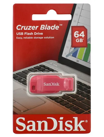 USB флешка 64GB SanDisk Cruzer Blade [SDCZ50C-064G-B35PE] USB 2.0 Pink