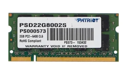 Оперативная память 2 GB Patriot PSD22G8002S