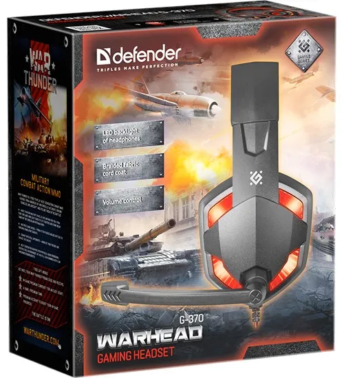 Гарнитура Defender Warhead G-370 black