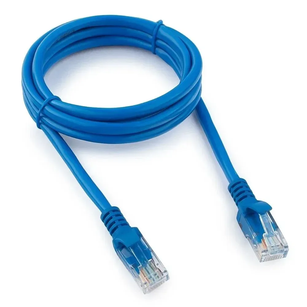 Патч-корд UTP Cablexpert PP12-1.5M/B кат.5e 1.5м литой многожильный (синий)