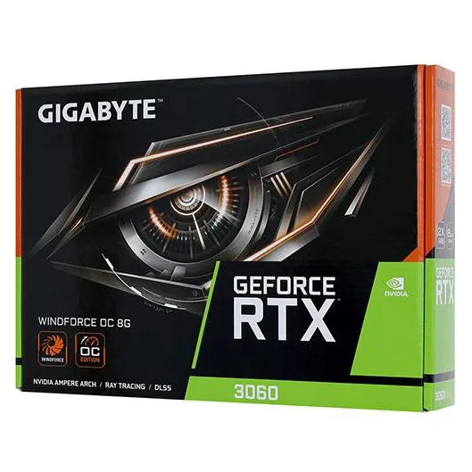 Видеокарта 8 GB Gigabyte RTX 3060 GAMING OC REV2.0 GV-N3060GAMING OC-8GD REV2.0