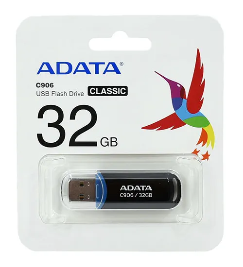USB флешка 32GB ADATA C906 AC906-32G-RBK Black