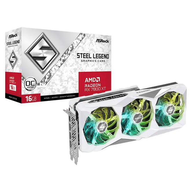 Видеокарта 16Gb ASRock Radeon RX7800XT SL 16GO