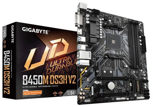 Материнская плата Gigabyte B450M DS3H V2