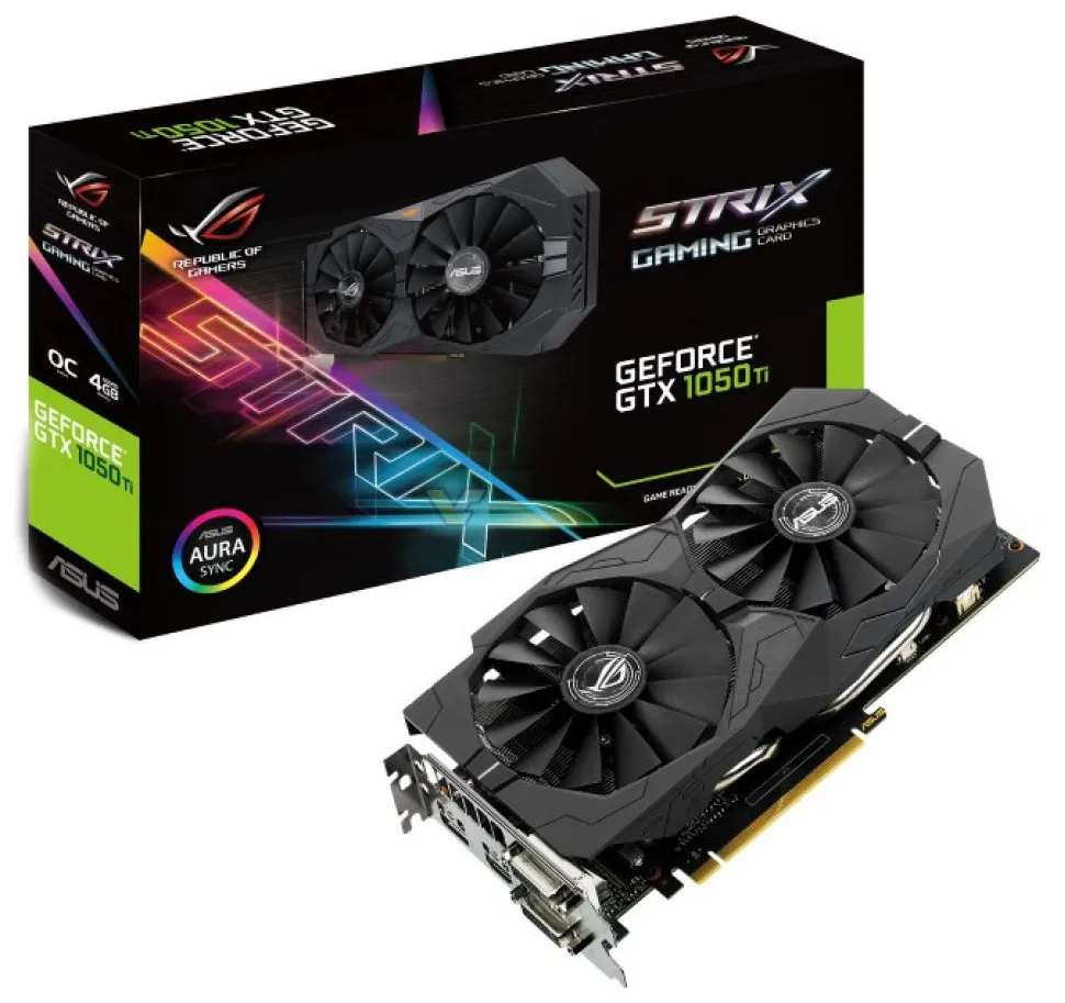 Видеокарта 4Gb ASUS STRIX GTX 1050 Ti STRIX-GTX1050TI-4G-GAMING