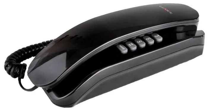 Телефон проводной Texet ТХ-215 black