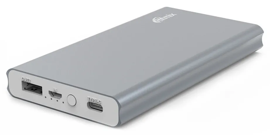 Внешний аккумулятор Ritmix RPB-10977PQC 10000 mAh silver