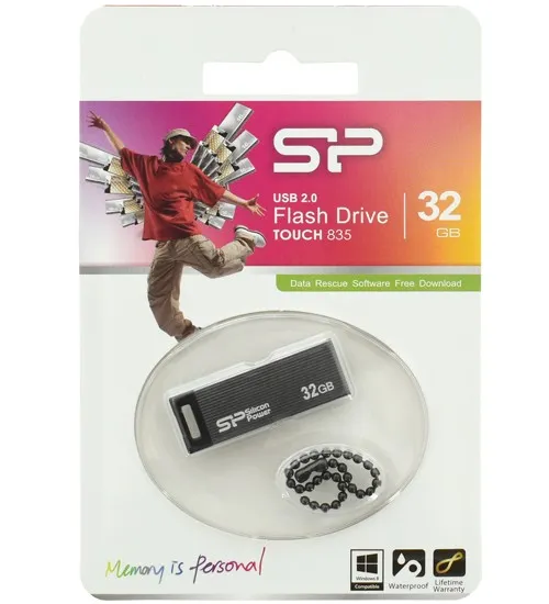 USB флешка 32GB Silicon Power Touch 835 SP032GBUF2835V1T USB 2.0 silver